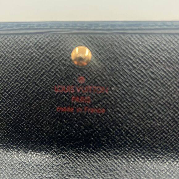 LOUIS VUITTON VINTAGE SARAH EPI LEATHER BLACK WALLET - EXCELLENT CONDITION - Picture 8 of 12